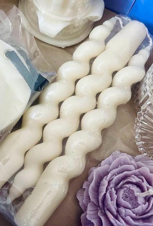 Twisted Taper Candle Set (Pack of 4) - Essenceoul